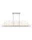 Elysian 50-Light Polished Nickel LED Linear Chandelier