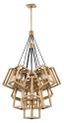 Ensemble 13-Light Large Foyer Chandelier in Brushed Bronze