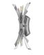 Glacial Silver 2-Light Candelabra Wall Sconce