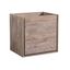 Transitional 24" Rustic Natural Wood Wall-Mounted Vanity Cabinet
