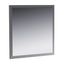 Elegant 32" Gray Solid Wood Framed Bathroom Vanity Mirror