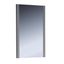 Sleek 31.5" Modern Gray Wood Framed Rectangular Vanity Mirror