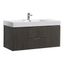 Valencia 48" Gray Oak Wall-Mount Double Sink Vanity