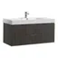 Valencia 48" Gray Oak Wall-Mount Double Sink Vanity