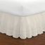 Ivory Eyelet Ruffled Cotton Polyester Full Bed Skirt