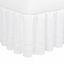 White Twin Ruffled Eyelet Cotton Bed Skirt