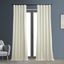 Warm Off-White Cotton Blackout Curtain Panel 50" x 96"