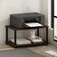 Columbia Walnut and Black 2-Tier Printer Stand