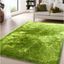 Transitional Lime Shag 5' x 7' Hand Tufted Synthetic Rug