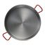 Garcima 12-Inch Polished Steel Paella Pan with Red Handles