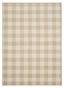 Country Charm 7' x 10' Tan/Ivory Tufted Geometric Area Rug