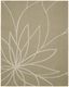 Ivory Floral Essence 8' x 10' Tufted Synthetic Area Rug