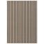 Nantucket Earth Tone 5' x 7' Tufted Synthetic Stripe Area Rug