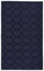 Navy Tufted Rectangular Non-slip Synthetic Area Rug 3' x 5'