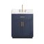 Gavino 30" Royal Blue Wood Vanity with Composite Stone Top