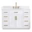 Gavino 48" White Wood Vanity with Composite Stone Top