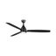 Gaze Black 60" LED Ceiling Fan with Remote and Light