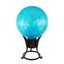 Teal Crackle Hand-Blown Glass 10" Garden Gazing Globe