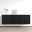 Giza 63" Black High Gloss Sideboard with Gold Legs