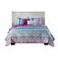 Purple Twin Boho-Chic Reversible Microfiber Coverlet Set