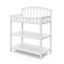 White Pine Wood Changing Table with Safety Strap and Drawers