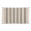 Hand-Loomed Gray Ticking Stripe Cotton Rug 2'x3'