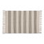 Hand-Loomed Gray Ticking Stripe Cotton Rug 2'x3'