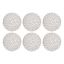 Gray Woven Paper Round Placemats Set of 6