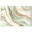 Green and Gold Abstract Geode Canvas Wall Art, 24" x 16"