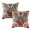 17" Square Outdoor Accent Pillows Set in Asbury Park