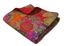 Jewel Tone Floral Cotton Quilted Throw Blanket