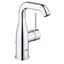 Modern Essence Chrome Single-Hole Bathroom Faucet with Swivel Spout