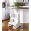 White Wooden Two-Step Stool with Handles and Non-Slip Treads