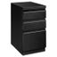 Mobile Brigade 3-Drawer Lockable Legal-Size Pedestal in Black