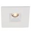 Sleek White Aluminum LED Recessed Light with Brushed Nickel Finish