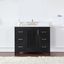 Hadiya 42" Black Oak Vanity with Composite Stone Countertop