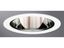 4-Inch White Aluminum Recessed Trim with Clear Reflector