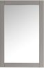 Elegant Hartford 20" x 30" Gray Wood Frame Bathroom Vanity Mirror