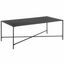 Henley Rectangular Coffee Table Blackened Bronze Metal and Glass