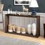 Alder Brown MDF Hallway Table with Storage