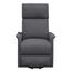 Gray Microfiber Power Lift Recliner with Massage Function