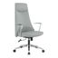 Dillon Steel High-Back Swivel Office Chair in Gray Mesh