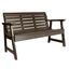 Weathered Acorn 4ft Synthetic Wood Garden Bench