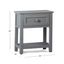 Schoolhouse Modern Grey Solid Wood 1-Drawer Nightstand