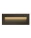 Bronze 8" LED Step Light with Etched Glass