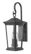 Museum Black Outdoor Lantern with Clear Glass and Bronze Finish