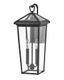 Museum Black Aluminum 2-Light LED Outdoor Wall Sconce