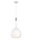 Ziggy 12" Chalk White and Heritage Brass LED Pendant Light