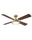 Heritage Brass 54" Smart LED Ceiling Fan with Walnut/Birch Blades