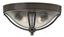 Olde Bronze Dual-Light Seedy Glass Outdoor Flush Mount